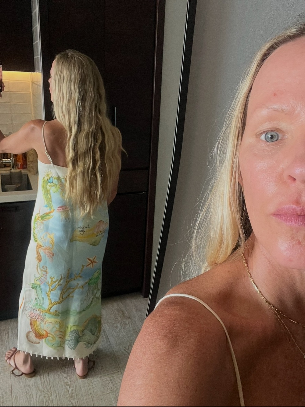 Alemais Multicolor Oceanic Print Midi Dress - Picture 8 of 8